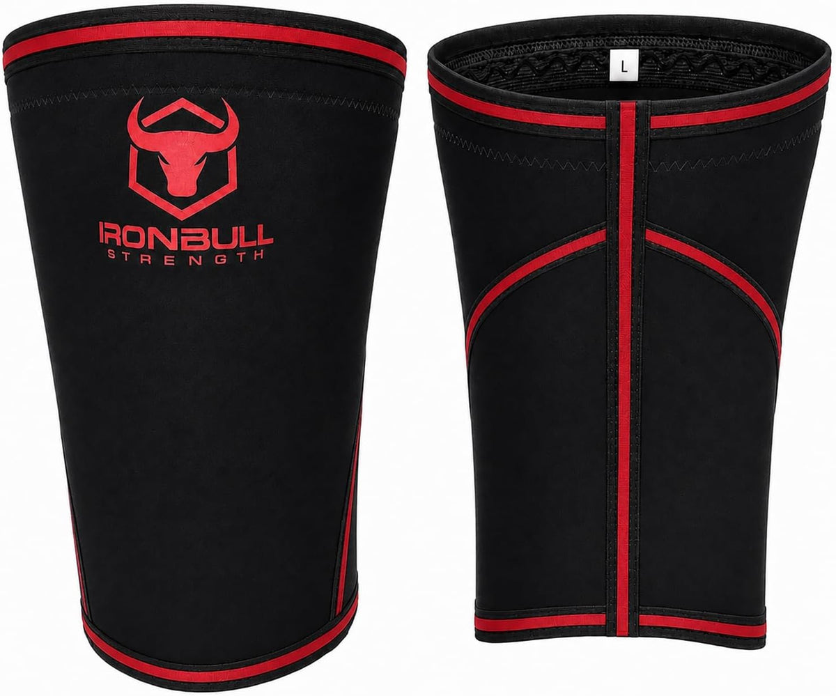 Knee Sleeves 7mm (1 Pair) - Compression Brace & Knee Sleeve For Weightlifting, Powerlifting & Cross Training - Knee Support for Squats - Men & Women