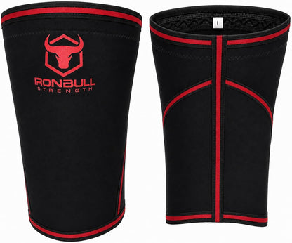 Knee Sleeves 7mm (1 Pair) - Compression Brace & Knee Sleeve For Weightlifting, Powerlifting & Cross Training - Knee Support for Squats - Men & Women