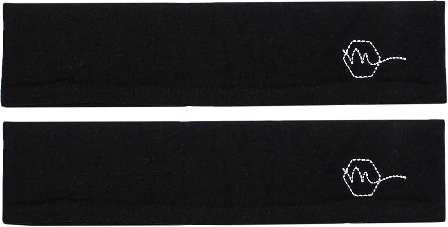 2" Wide Workout Headbands for Women (2 Pack) – Non-Slip Sweatbands for Gym, Running & Yoga