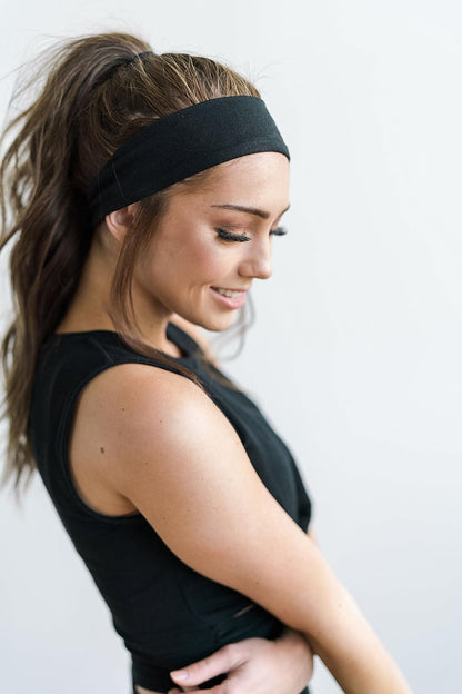 2" Wide Workout Headbands for Women (2 Pack) – Non-Slip Sweatbands for Gym, Running & Yoga
