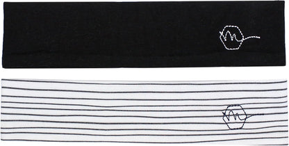 2" Wide Workout Headbands for Women (2 Pack) – Non-Slip Sweatbands for Gym, Running & Yoga