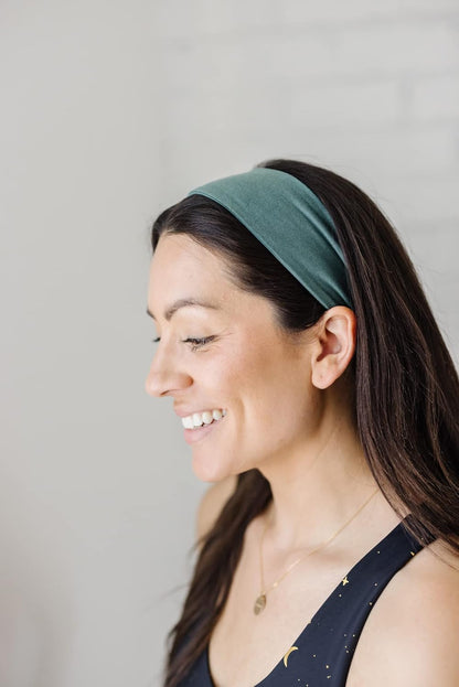 2" Wide Workout Headbands for Women (2 Pack) – Non-Slip Sweatbands for Gym, Running & Yoga