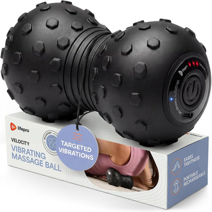 Velocity Vibrating Peanut Massage Ball with 4-Speed Vibration Modes