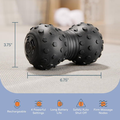 Velocity Vibrating Peanut Massage Ball with 4-Speed Vibration Modes