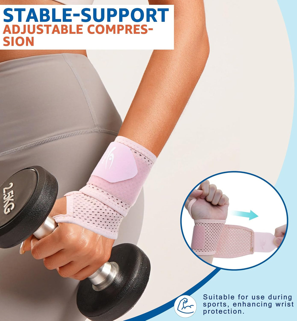 2-Pack Ultra-Thin Mesh Wrist Wraps - Breathable, Adjustable Wrist Support for Workouts & Daily Use - Unisex Wrist Brace for Pain Relief, Tendonitis, Carpal Tunnel - One Size Fits All (Black)