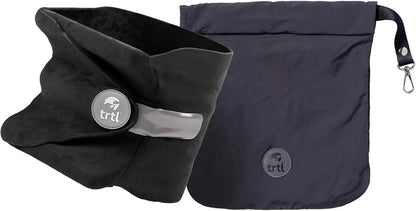 Pillow - Scientifically Proven Neck Support Travel Pillow for Airplanes - Lightweight and Machine Washable - Ergonomic Design for Traveling on Cars and Trains - Black