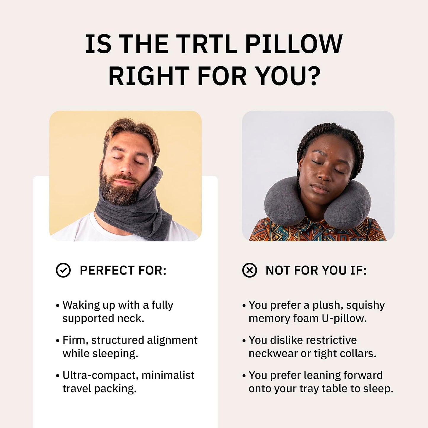 Pillow - Scientifically Proven Neck Support Travel Pillow for Airplanes - Lightweight and Machine Washable - Ergonomic Design for Traveling on Cars and Trains - Black