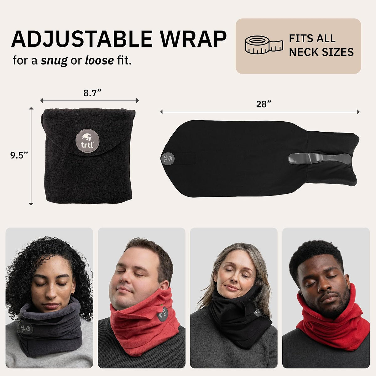 Pillow - Scientifically Proven Neck Support Travel Pillow for Airplanes - Lightweight and Machine Washable - Ergonomic Design for Traveling on Cars and Trains - Black