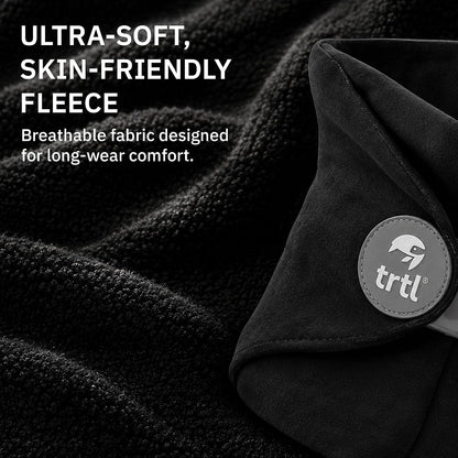 Pillow - Scientifically Proven Neck Support Travel Pillow for Airplanes - Lightweight and Machine Washable - Ergonomic Design for Traveling on Cars and Trains - Black