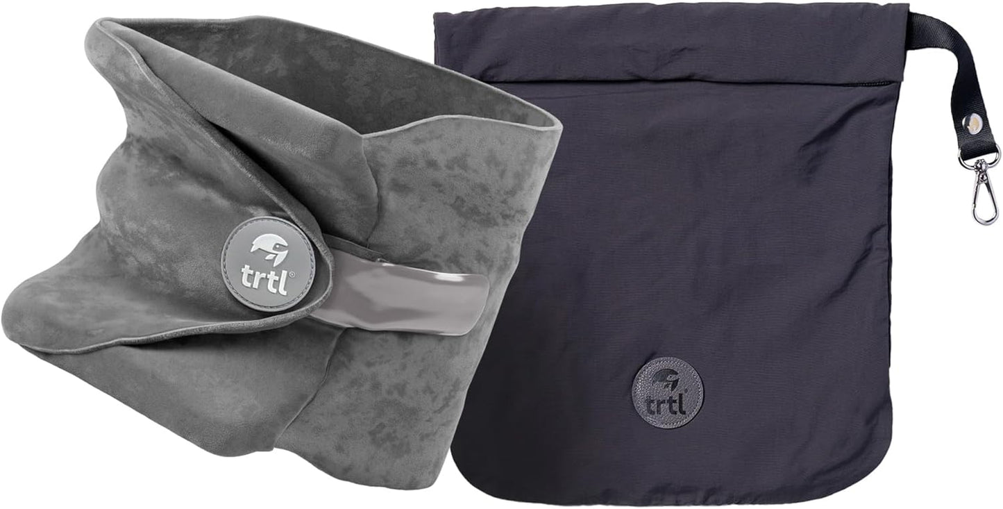 Pillow - Scientifically Proven Neck Support Travel Pillow for Airplanes - Lightweight and Machine Washable - Ergonomic Design for Traveling on Cars and Trains - Black