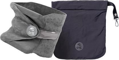 Pillow - Scientifically Proven Neck Support Travel Pillow for Airplanes - Lightweight and Machine Washable - Ergonomic Design for Traveling on Cars and Trains - Black