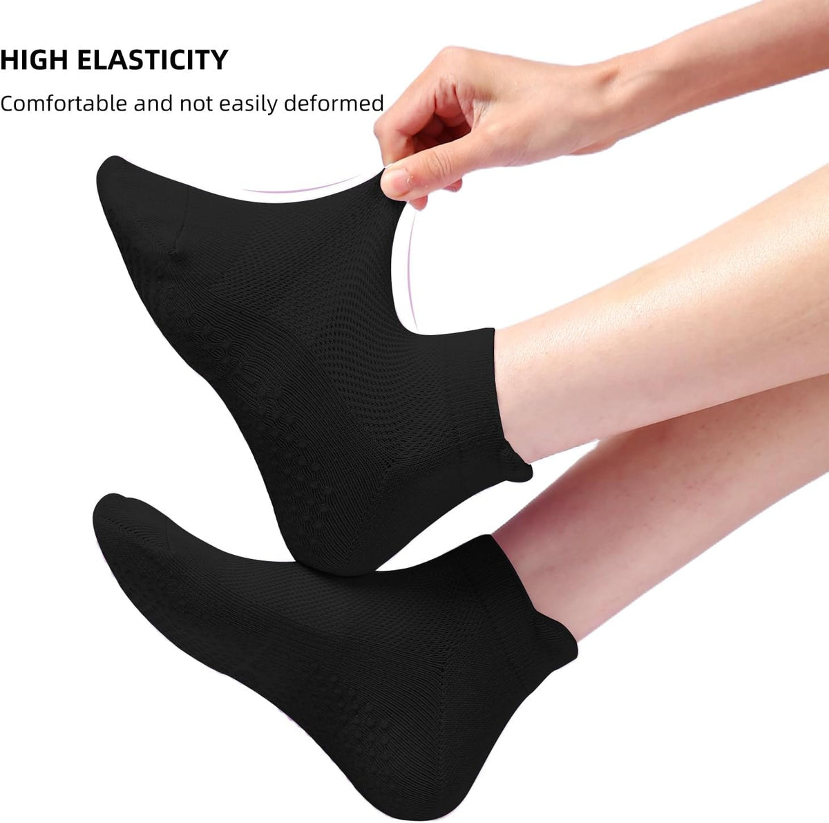 4 Pairs Grip Socks Pilates Socks for Women