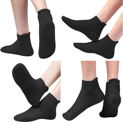 4 Pairs Grip Socks Pilates Socks for Women