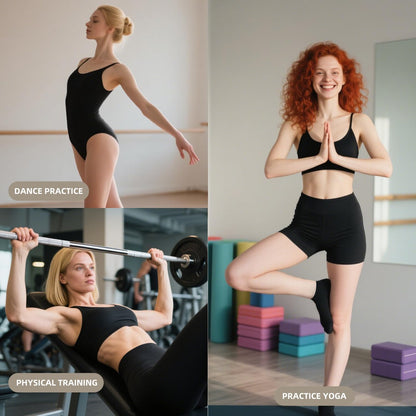 4 Pairs Grip Socks Pilates Socks for Women