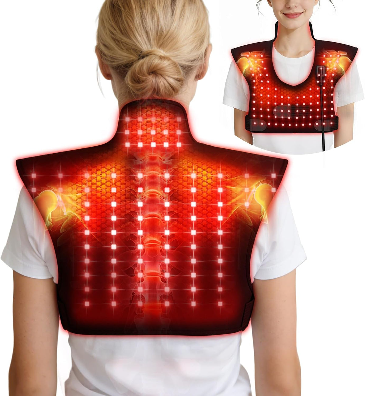 Red Light Therapy for Neck and Shoulders, 165 LEDs Infrared Therapy