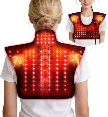 Red Light Therapy for Neck and Shoulders, 165 LEDs Infrared Therapy