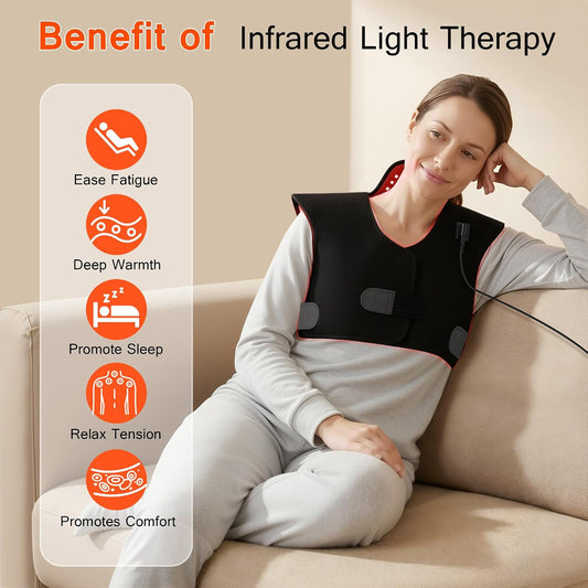 Red Light Therapy for Neck and Shoulders, 165 LEDs Infrared Therapy
