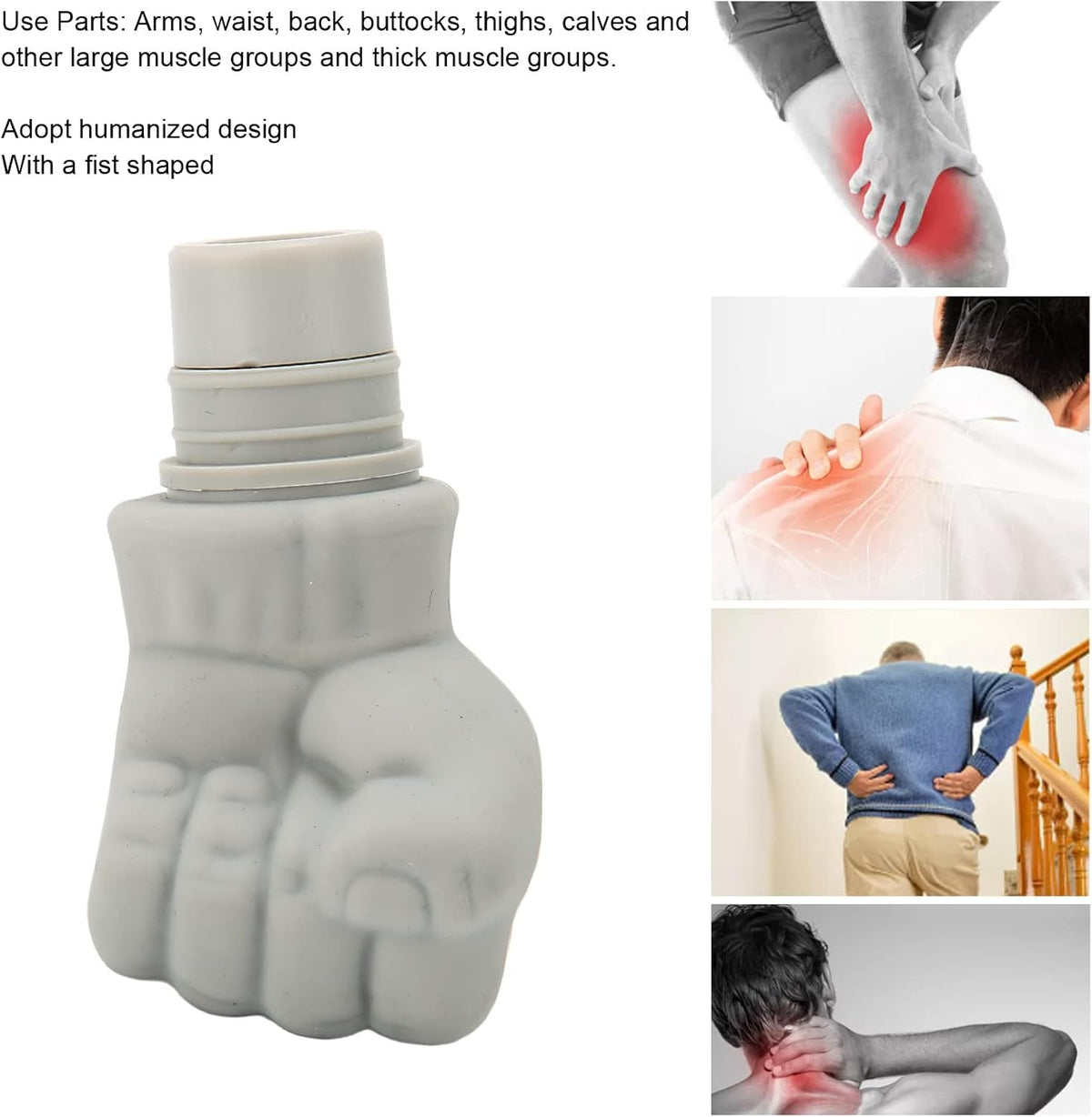 Brrnoo Muscle Massage Gun Head Replacement, Massage Gun Tissue Percussion Massager Handheld Electric Back Massager