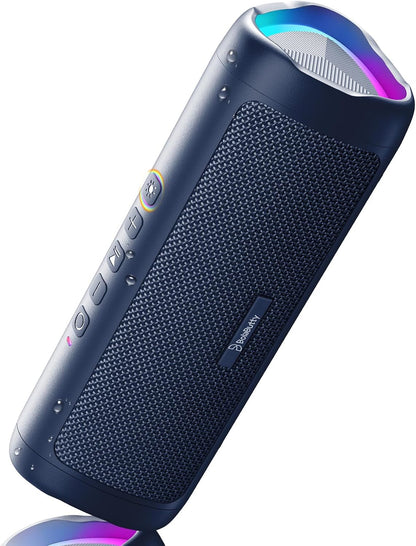 Bluetooth Speaker, 20W HD Sound, Portable Wireless, IPX5 Waterproof, Up to 24H Playtime, TWS Pairing, for Home/Party/Outdoor/Camping/Beach Essentials, Electronic Gadgets, Birthday Gift (Black)