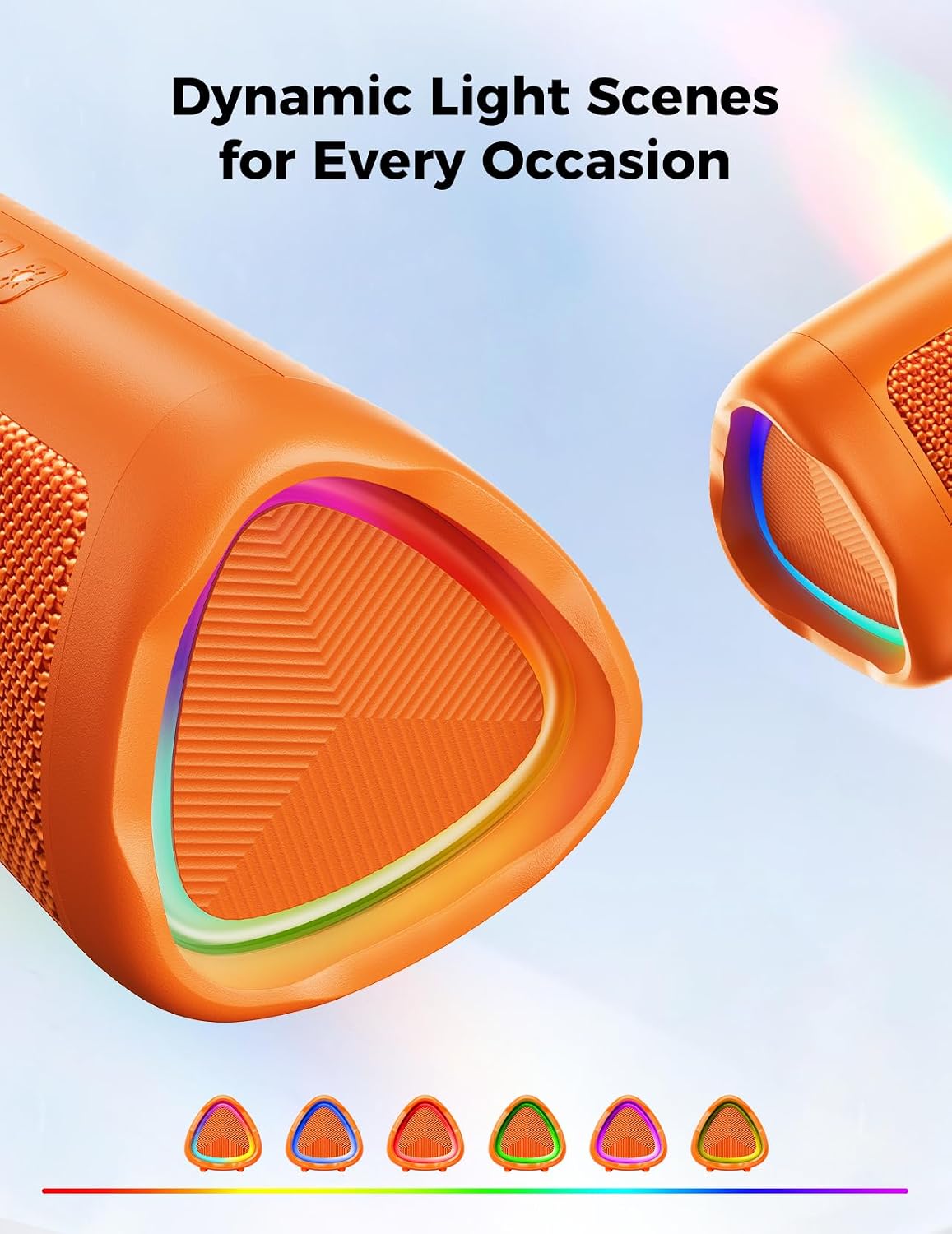 Bluetooth Speaker, 20W HD Sound, Portable Wireless, IPX5 Waterproof, Up to 24H Playtime, TWS Pairing, for Home/Party/Outdoor/Camping/Beach Essentials, Electronic Gadgets, Birthday Gift (Black)