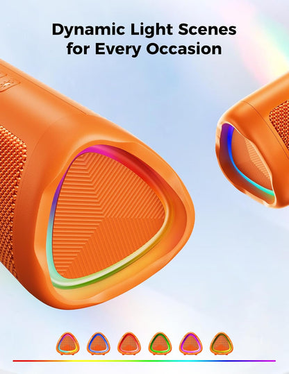 Bluetooth Speaker, 20W HD Sound, Portable Wireless, IPX5 Waterproof, Up to 24H Playtime, TWS Pairing, for Home/Party/Outdoor/Camping/Beach Essentials, Electronic Gadgets, Birthday Gift (Black)
