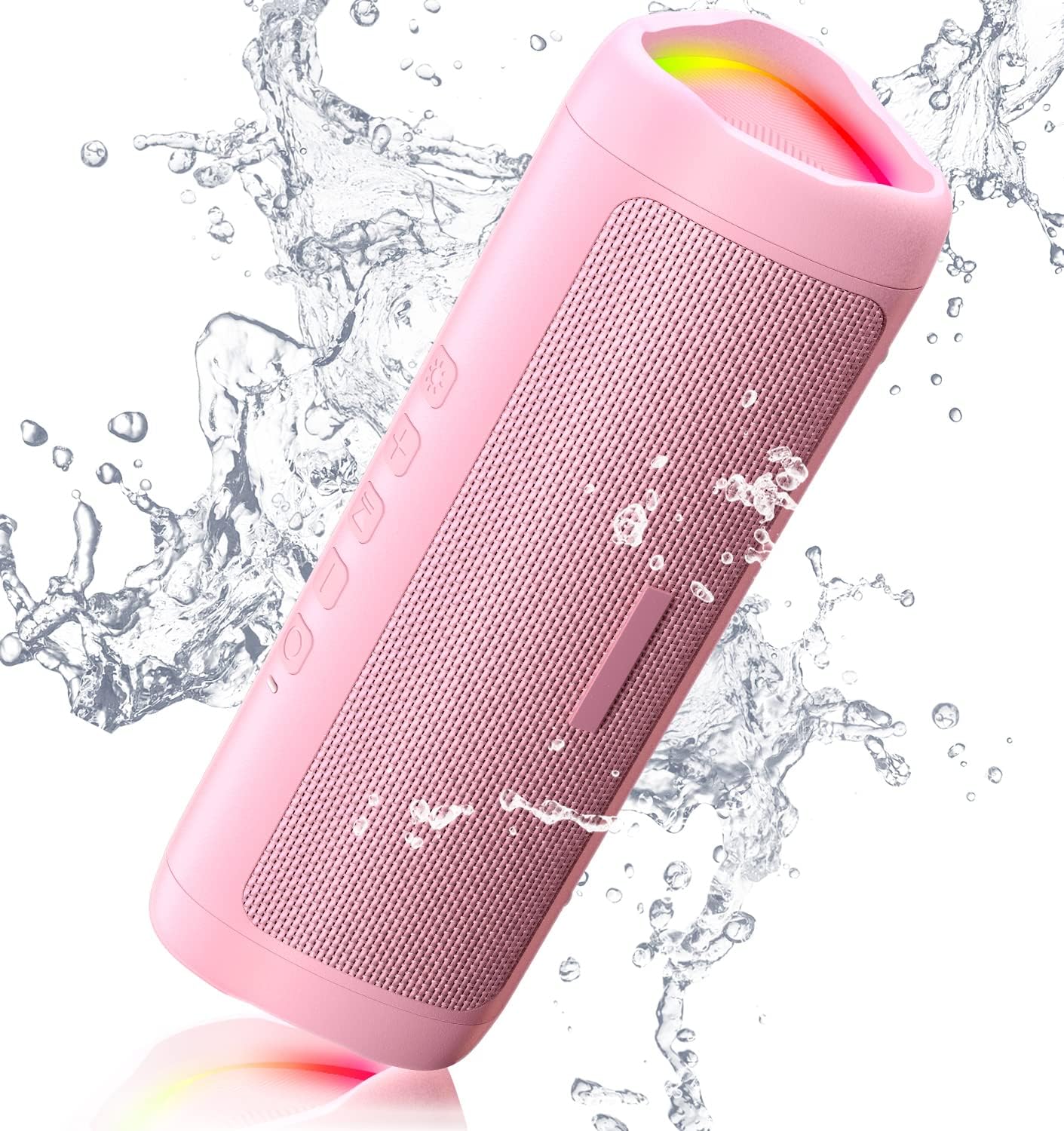 Bluetooth Speaker, 20W HD Sound, Portable Wireless, IPX5 Waterproof, Up to 24H Playtime, TWS Pairing, for Home/Party/Outdoor/Camping/Beach Essentials, Electronic Gadgets, Birthday Gift (Black)