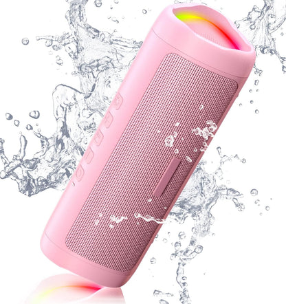 Bluetooth Speaker, 20W HD Sound, Portable Wireless, IPX5 Waterproof, Up to 24H Playtime, TWS Pairing, for Home/Party/Outdoor/Camping/Beach Essentials, Electronic Gadgets, Birthday Gift (Black)