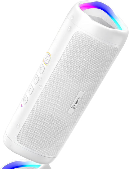 Bluetooth Speaker, 20W HD Sound, Portable Wireless, IPX5 Waterproof, Up to 24H Playtime, TWS Pairing, for Home/Party/Outdoor/Camping/Beach Essentials, Electronic Gadgets, Birthday Gift (Black)