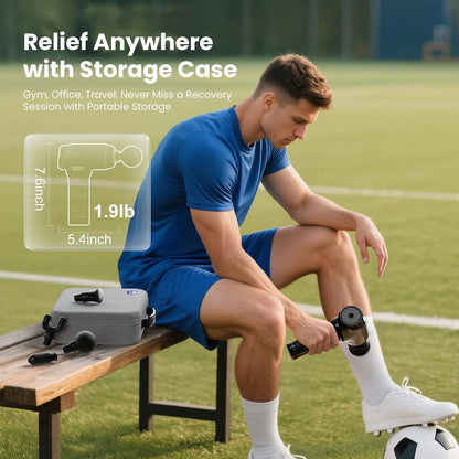 T2 Pro Deep Tissue Massage Gun with Heat & Cold, Percussion