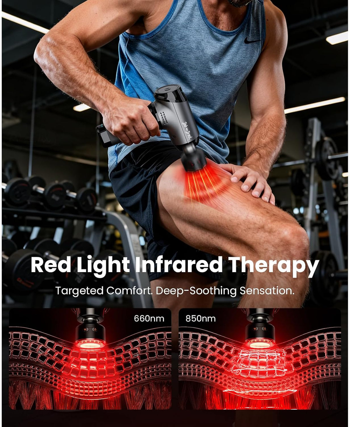T2 Pro Deep Tissue Massage Gun with Heat & Cold, Percussion