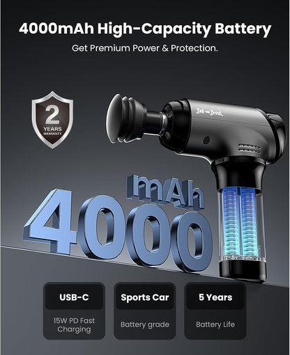 T2 Pro Deep Tissue Massage Gun with Heat & Cold, Percussion