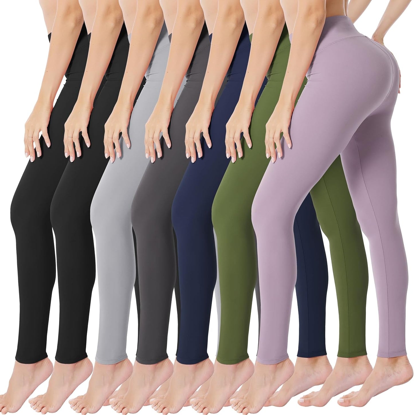 Creamlush High Waisted Leggings for Women Buttery Soft Stretchy Tummy Control Workout Yoga Running Pants(S-3XL)