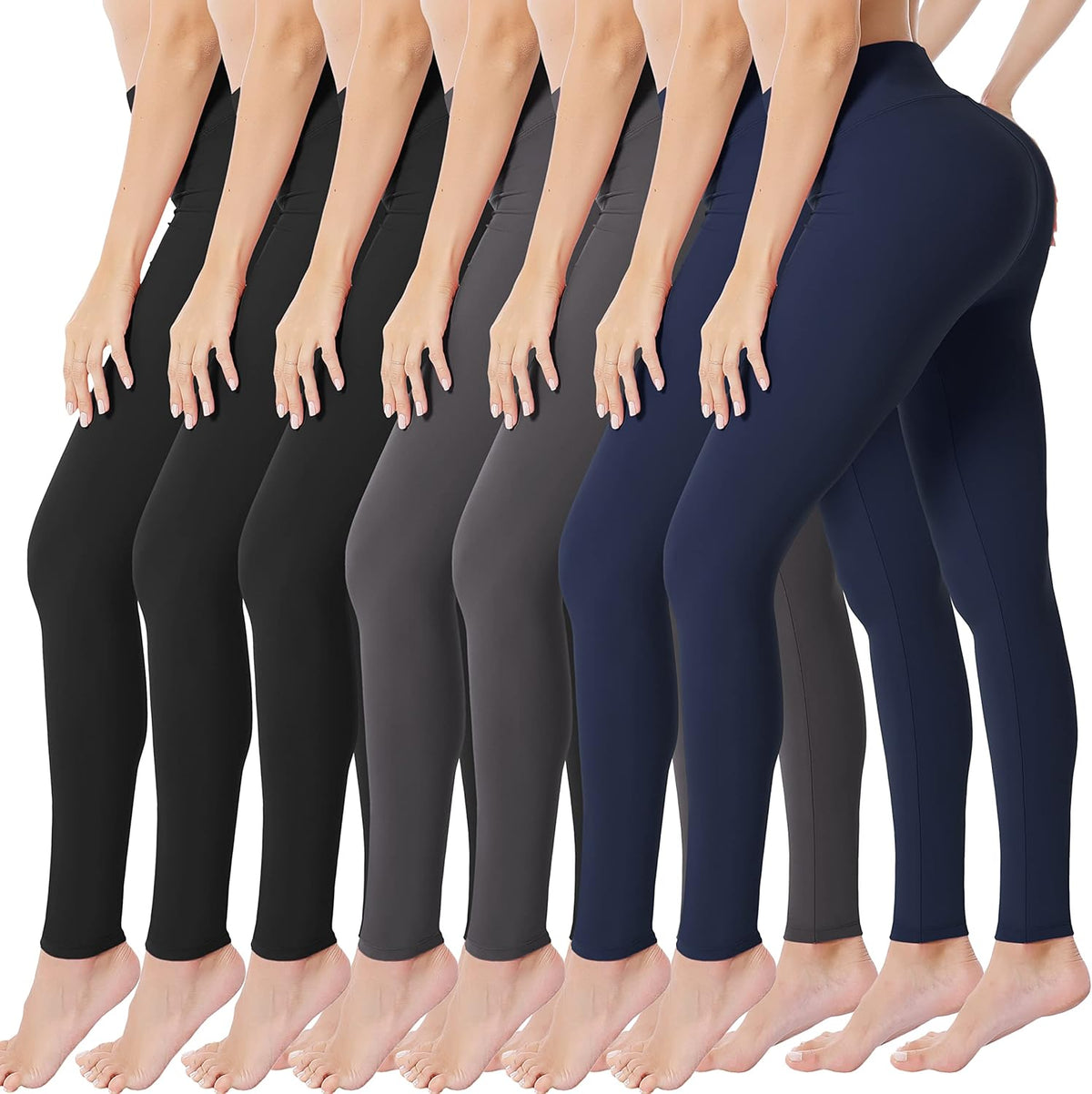 Creamlush High Waisted Leggings for Women Buttery Soft Stretchy Tummy Control Workout Yoga Running Pants(S-3XL)