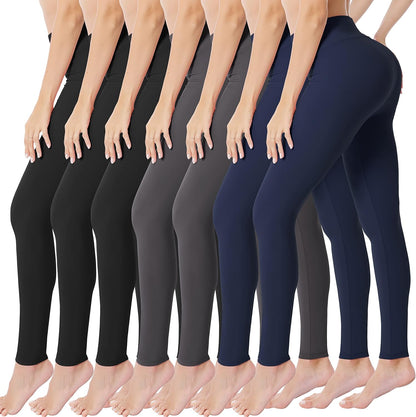 Creamlush High Waisted Leggings for Women Buttery Soft Stretchy Tummy Control Workout Yoga Running Pants(S-3XL)