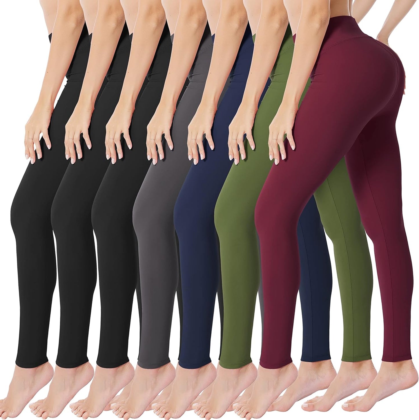 Creamlush High Waisted Leggings for Women Buttery Soft Stretchy Tummy Control Workout Yoga Running Pants(S-3XL)