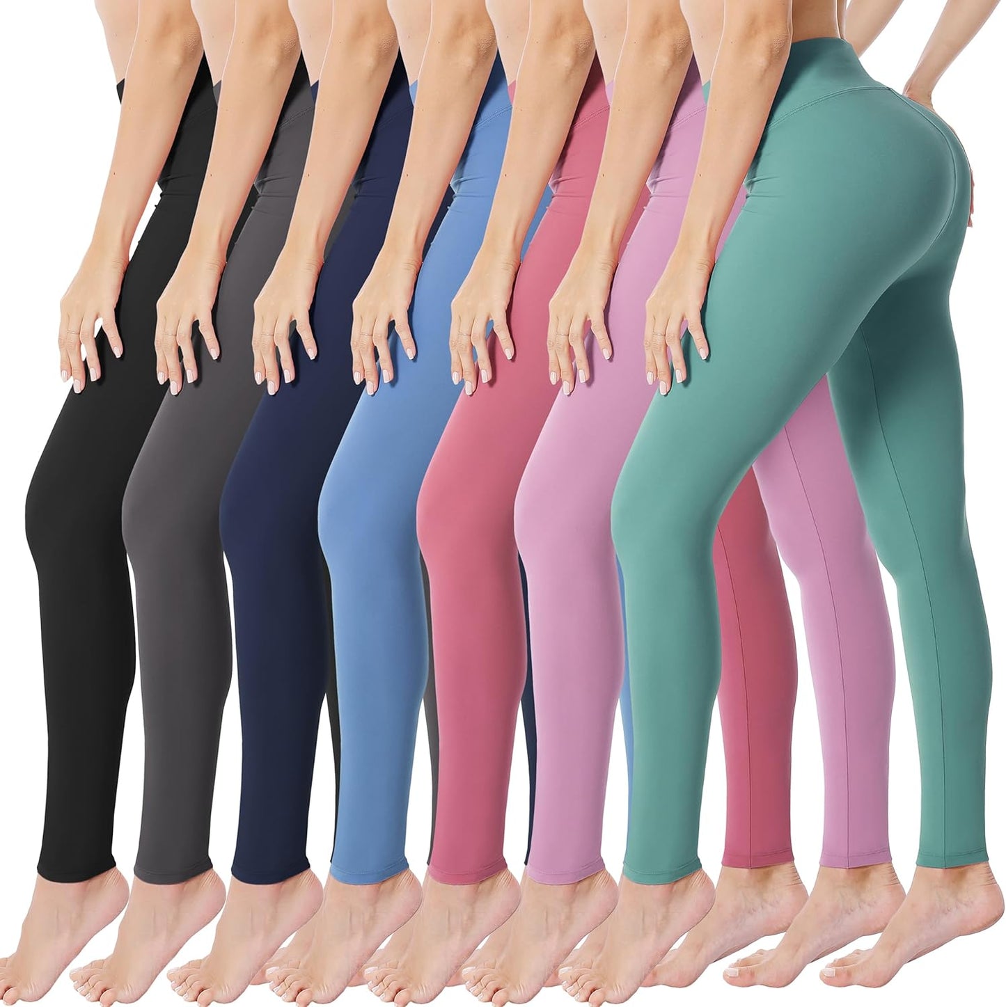 Creamlush High Waisted Leggings for Women Buttery Soft Stretchy Tummy Control Workout Yoga Running Pants(S-3XL)