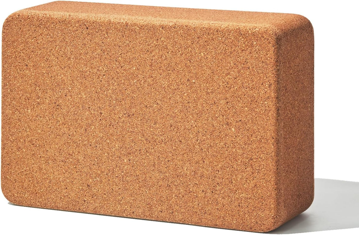 Cork Yoga Block, 9" x 6" x 3" Yoga Brick Cork Blocks Non-Slip for Women & Men Lightweight Yoga Accessories for Yoga, Pilates & Stretching