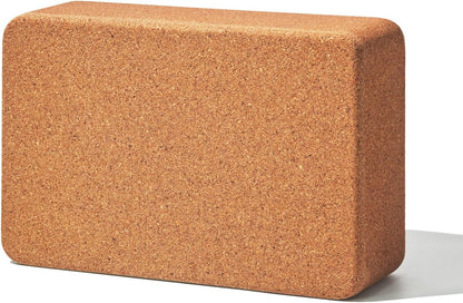 Cork Yoga Block, 9" x 6" x 3" Yoga Brick Cork Blocks Non-Slip for Women & Men Lightweight Yoga Accessories for Yoga, Pilates & Stretching