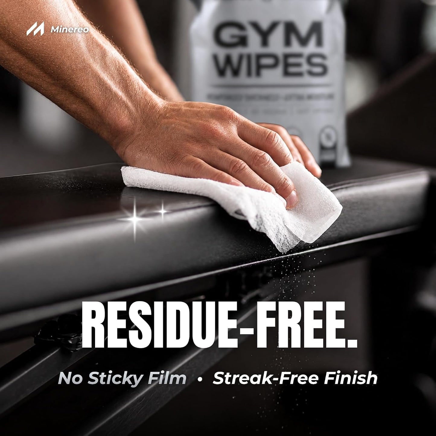 Gym Wipes Refill - Fitness Equipment & Yoga Mat, Lemon 3200 ct | CrossFit, Pilates studio & home gym, treadmill & exercise bike, alcohol-free & bleach-free, fits dispensers & buckets