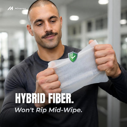 Gym Wipes Refill - Fitness Equipment & Yoga Mat, Lemon 3200 ct | CrossFit, Pilates studio & home gym, treadmill & exercise bike, alcohol-free & bleach-free, fits dispensers & buckets