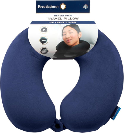 Travel Neck Pillow - Lightweight U-Shaped Memory Foam Travel Pillow for Airplane, Car Travels & Sleeping, Blue