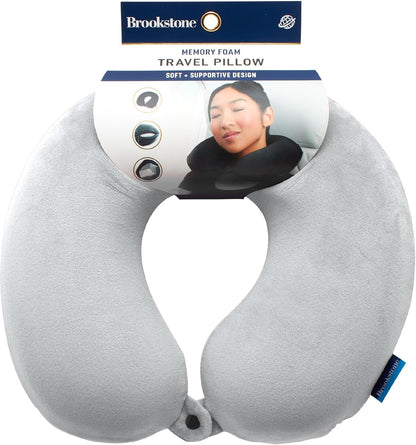 Travel Neck Pillow - Lightweight U-Shaped Memory Foam Travel Pillow for Airplane, Car Travels & Sleeping, Blue