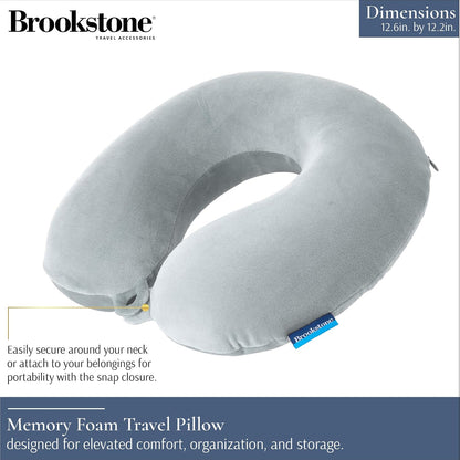 Travel Neck Pillow - Lightweight U-Shaped Memory Foam Travel Pillow for Airplane, Car Travels & Sleeping, Blue