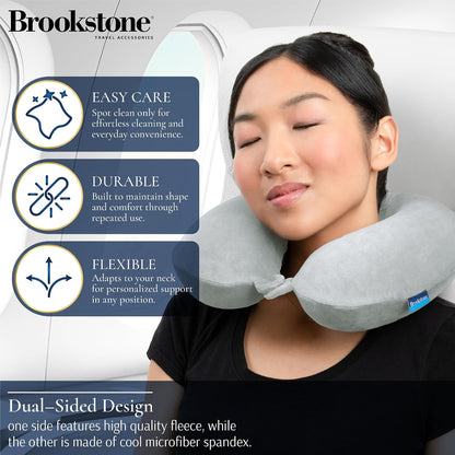 Travel Neck Pillow - Lightweight U-Shaped Memory Foam Travel Pillow for Airplane, Car Travels & Sleeping, Blue
