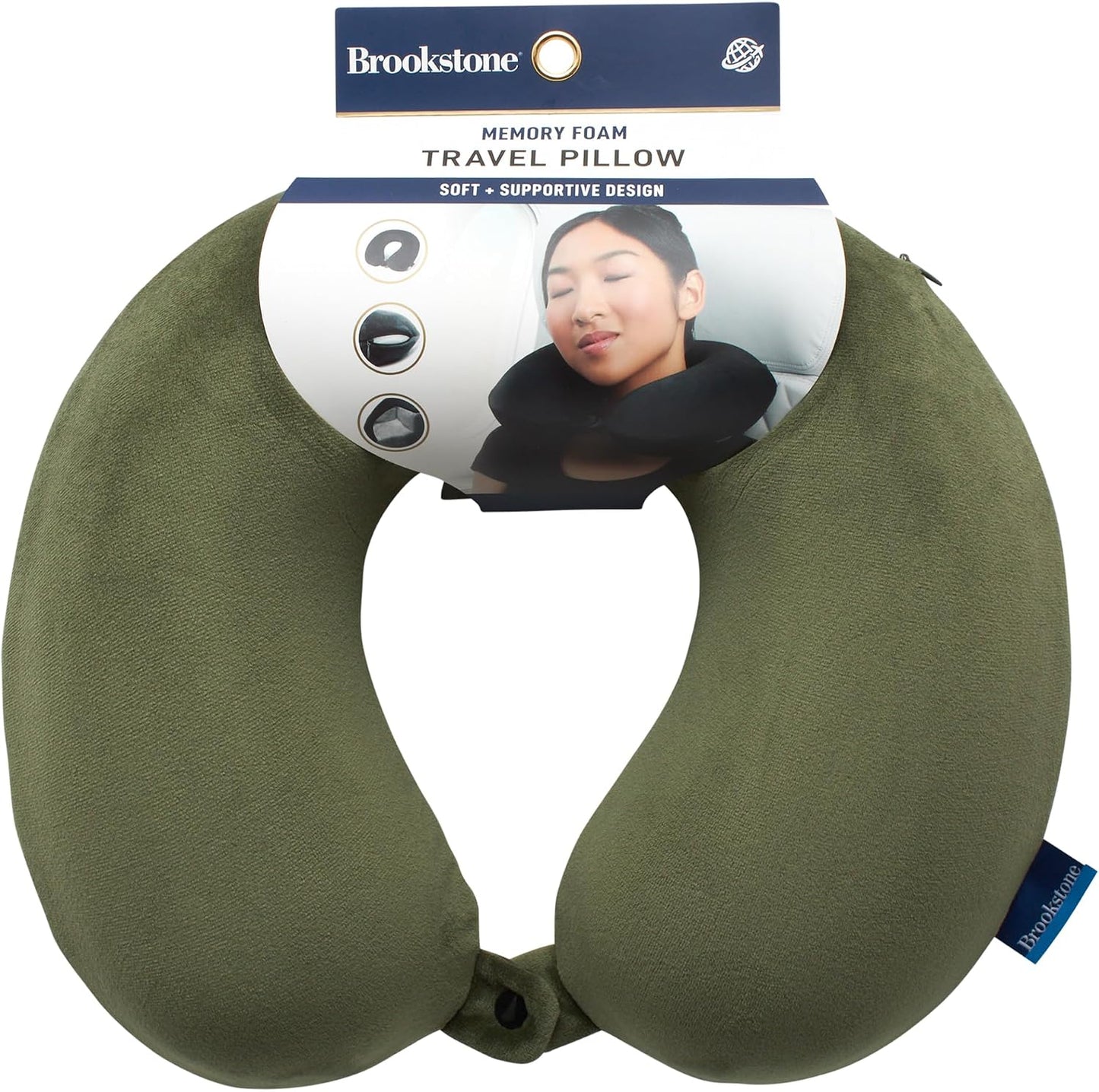 Travel Neck Pillow - Lightweight U-Shaped Memory Foam Travel Pillow for Airplane, Car Travels & Sleeping, Blue