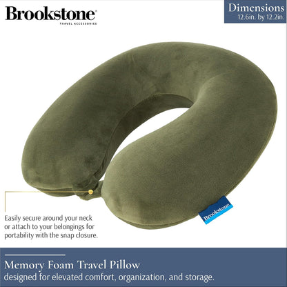 Travel Neck Pillow - Lightweight U-Shaped Memory Foam Travel Pillow for Airplane, Car Travels & Sleeping, Blue