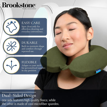 Travel Neck Pillow - Lightweight U-Shaped Memory Foam Travel Pillow for Airplane, Car Travels & Sleeping, Blue