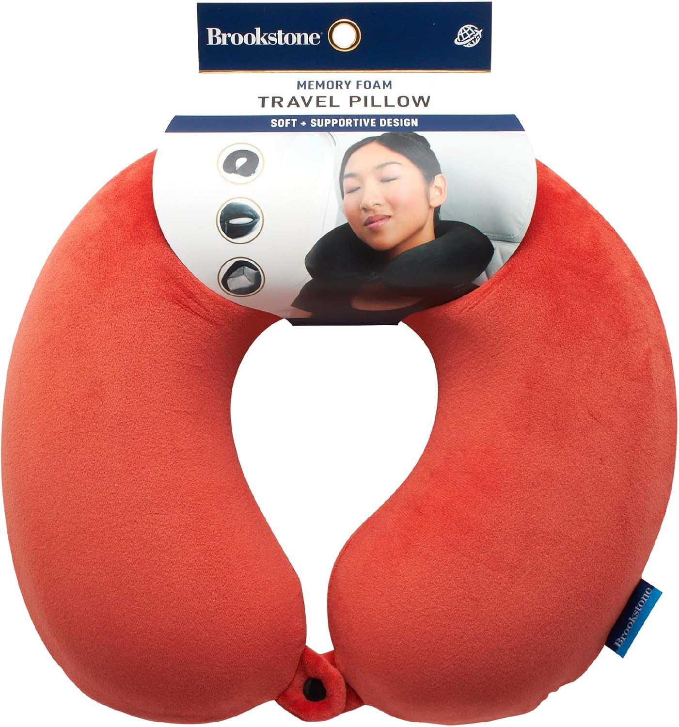 Travel Neck Pillow - Lightweight U-Shaped Memory Foam Travel Pillow for Airplane, Car Travels & Sleeping, Blue