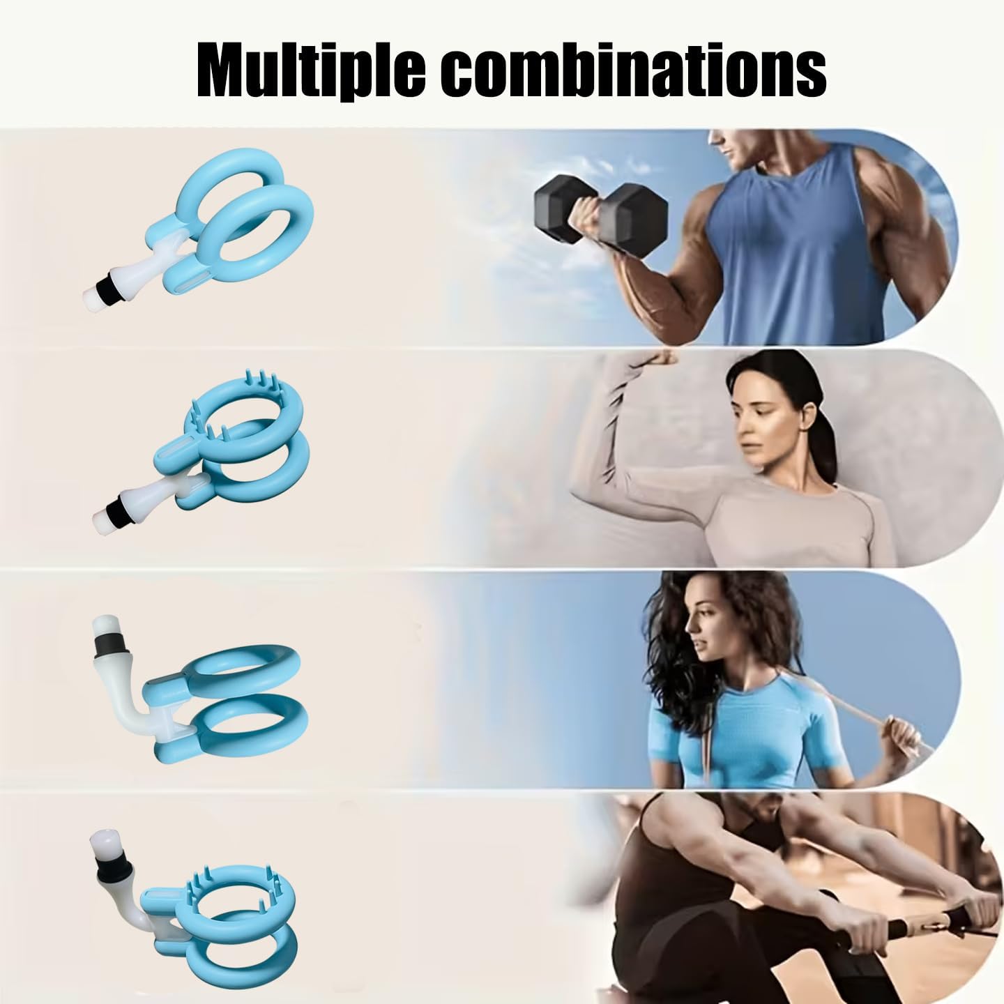 Massage Gun Head Attachment for 12-19mm Shaft, Replaceable Silicone Fascia Gun Head, Fitness Accessories for Muscle Relief (GG37mm1.46in)
