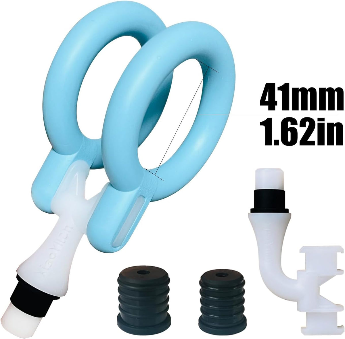 Massage Gun Head Attachment for 12-19mm Shaft, Replaceable Silicone Fascia Gun Head, Fitness Accessories for Muscle Relief (GG37mm1.46in)